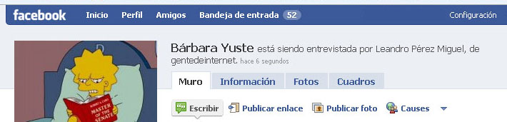 Bárbara Yuste en Facebook