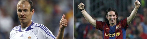 Robben y Messi