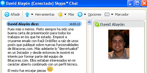 Conversación en Skype