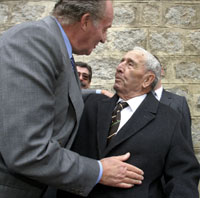 Con el Rey en su última visita a Gredos. La fotografía es de www.diariodeavila.es