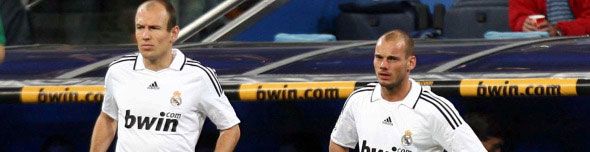 Robben y Sneijder en el REal Madrid