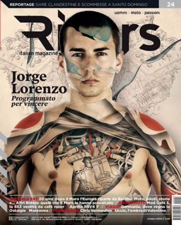 Jorge Lorenzo, portada de la revista 'Riders'