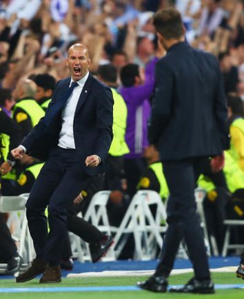 Zidane celebrando el 3-0