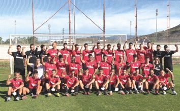 La plantilla de la Unin Deportiva Logros en el ao del ascenso a Segunda Divisin  GENTE