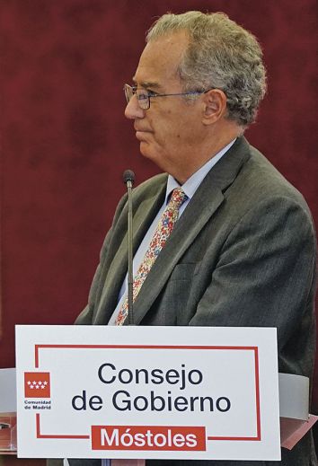 Enrique Ossorio, durante el Consejo de Gobierno