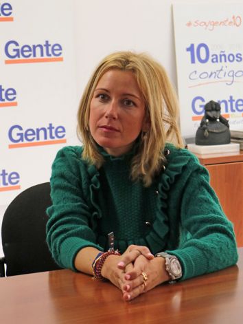 Rocío García Alcántara, durante la entrevista