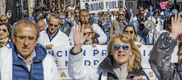 Protesta de los médicos madrileños