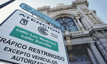 Seal de restriccin en el centro de Madrid